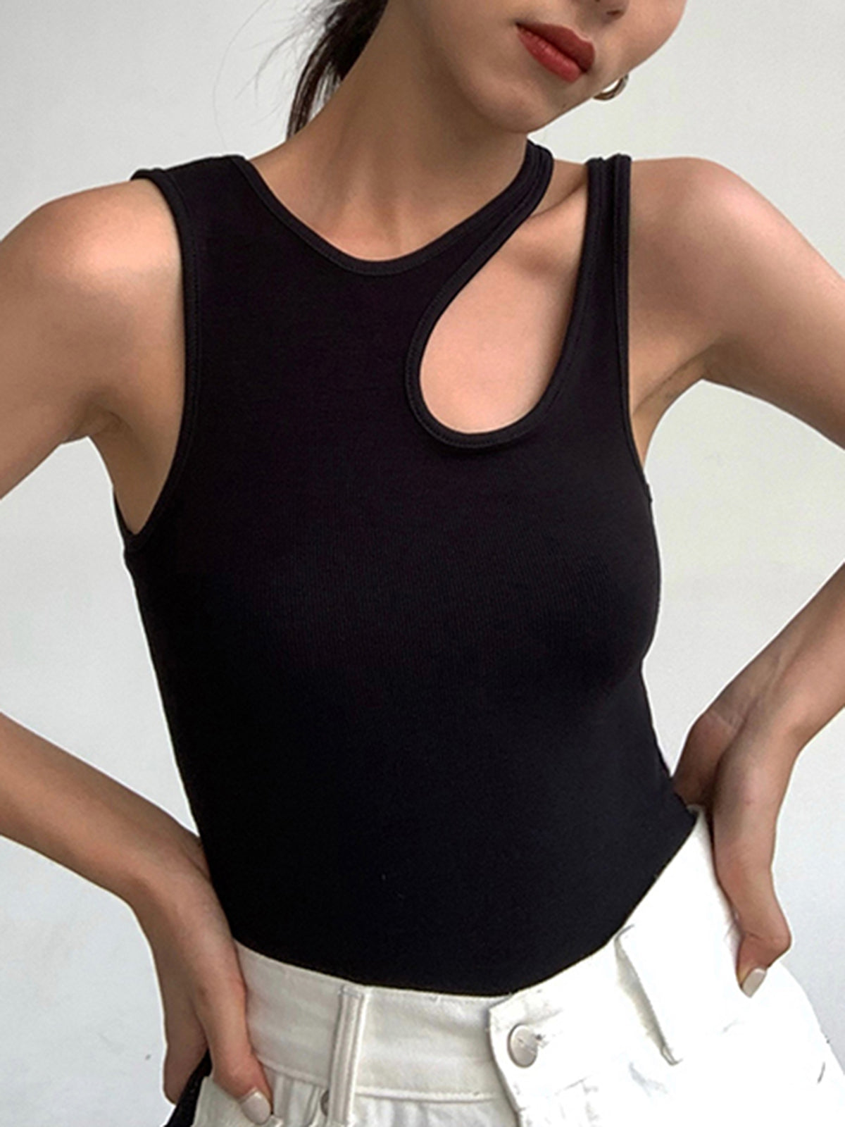 Kesikli Tank Top