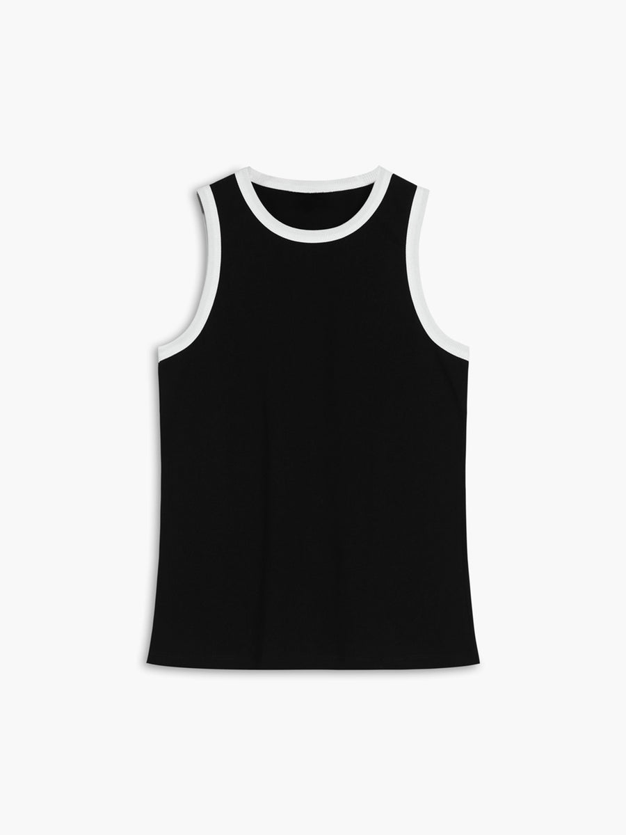 Kontrast Kesim Tank Top