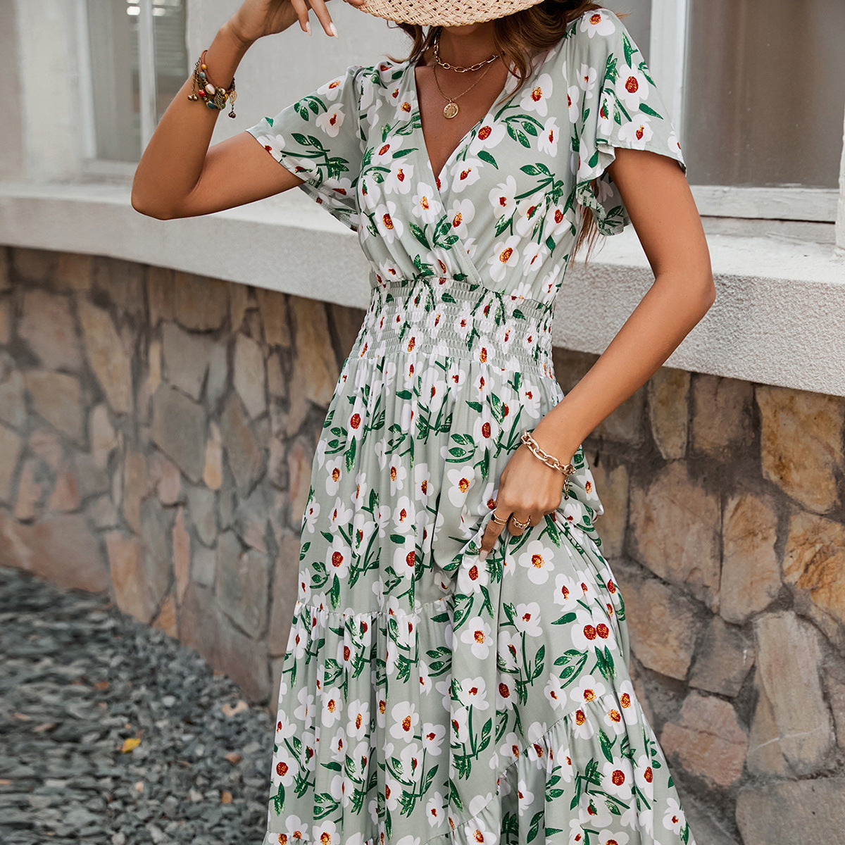 Floral Breeze Elbise
