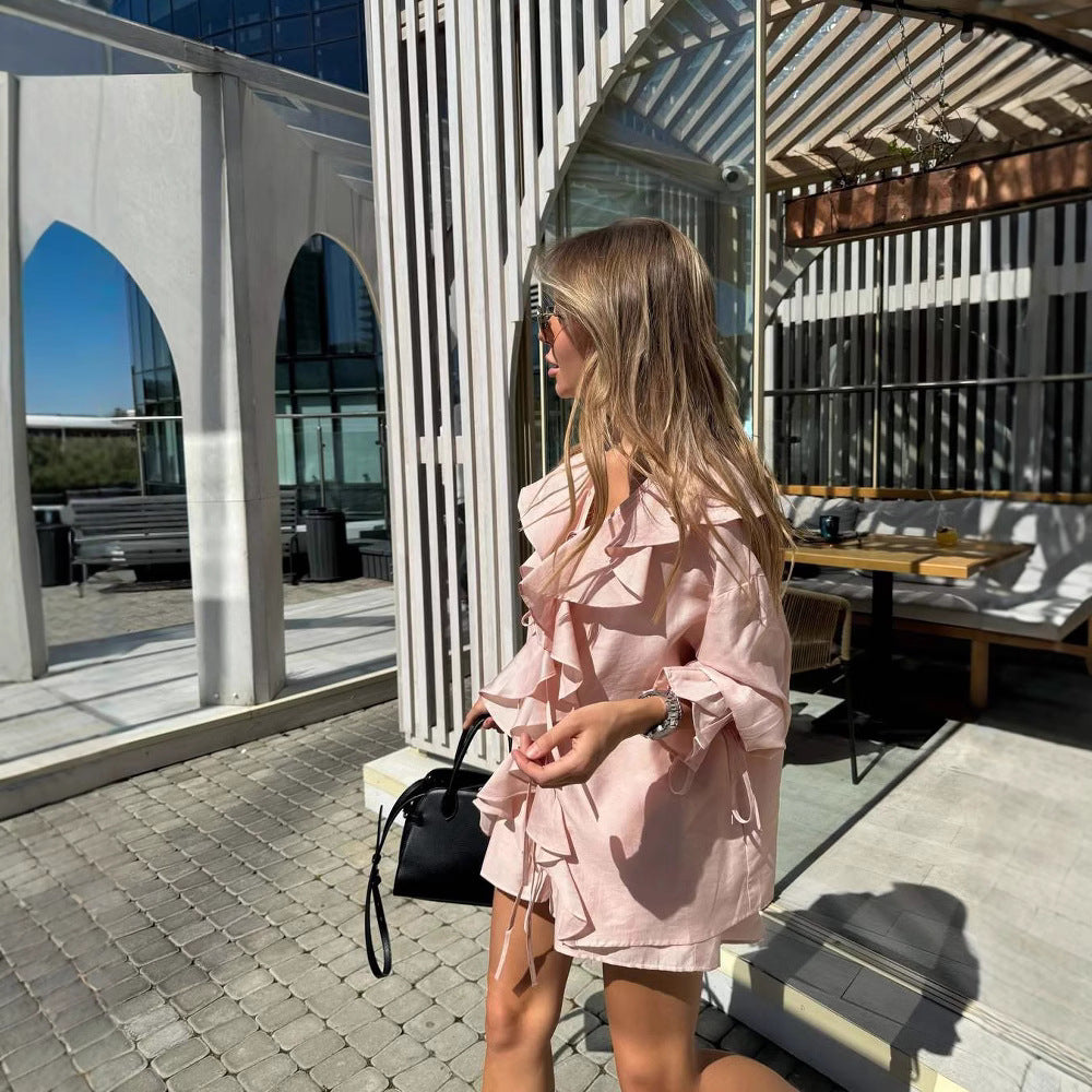 Romance Ruffles Volanlı Bluz